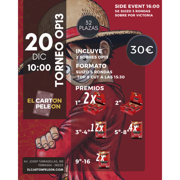 ONE PIECE TCG - TORNEO OP13