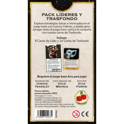 Arcs: Líderes y Trasfondo - Expansión Juego de Mesa | El Cartón Peleón Arcs: Líderes y Trasfondo - Expansión Juego de Mesa | El Cartón Peleón
