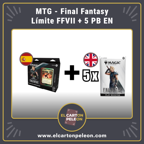 MTG Final Fantasy - Mazo Commander Límite Español + 5 Play Booster Inglés