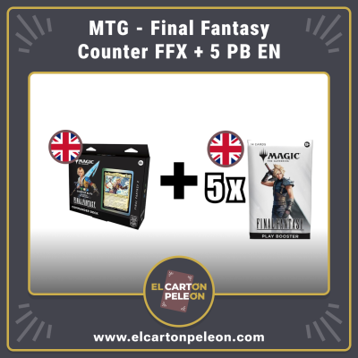 MTG Final Fantasy - Mazo Commander Counter Inglés + 5 Play Booster Inglés MTG Final Fantasy - Mazo Commander Counter Inglés + 5 Play Booster Inglés